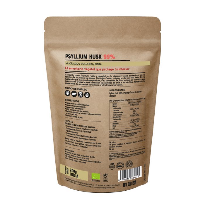 Økologisk Psyllium Husk - 200 gram