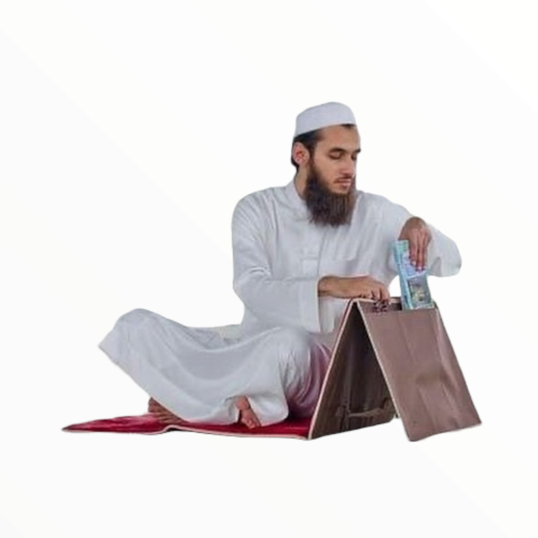 Transformable prayer rug with backrest